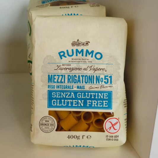Pasta Mezzi Rigatoni nº 51 Sin Gluten Rummo