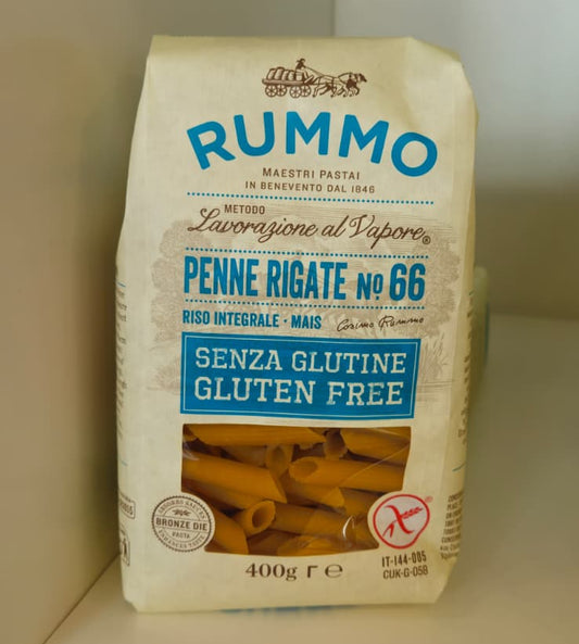 Pasta Penne Rigate nº 66 Sin Gluten Rummo